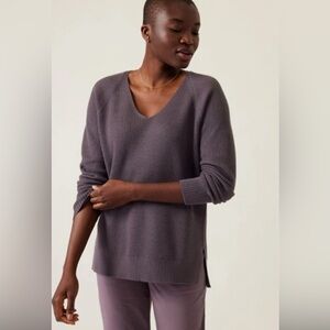 Athleta Hanover Refined V-neck Sweater